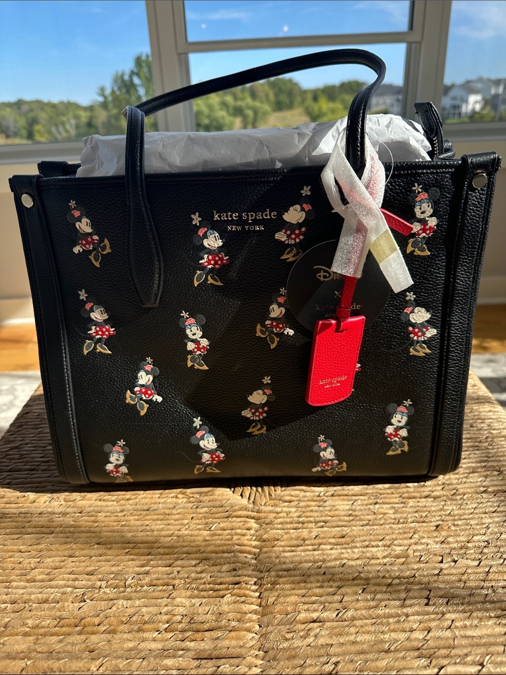 kate spade Black Minnie Mouse Tote